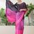 Purple color ready to wear semi modal saree with unstitched designer blouse