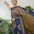 Blue color readymade handloom silk saree with unstitched designer blouse