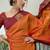Red color readymade handloom silk  saree with unstitched designer blouse