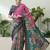 Pink color modern pre-stitched cotton saree with unstitched designer blouse