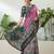 Pink color modern pre-stitched cotton saree with unstitched designer blouse