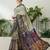 Cream color modern pre-stitched cotton  saree with unstitched designer blouse
