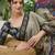 Cream color modern pre-stitched cotton  saree with unstitched designer blouse