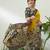 Yellow color modern pre-stitched cotton  saree with unstitched designer blouse