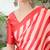 Red color modern pre-stitched  semi modal saree with unstitched designer blouse