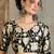Black color ready pleated semi modal saree with unstitched designer blouse
