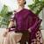 Wine color ready pleated semi modal saree with unstitched designer blouse