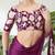 Wine color ready pleated semi modal saree with unstitched designer blouse