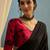 Black color trendy pre-stitched semi modal saree with unstitched designer blouse