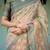 Ivory colour ready to wear saree with unstitched bloure