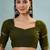 Wine color one minute ready made cotton saree with unstitched designer blouse