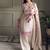 Off white colour heavy georgette embroidered farshi suit set with dupatta