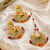 Wedding style kundan earrings and tikka