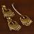 Traditional gold and pearl chandbali set