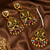 Festive floral earrings and tikka set