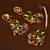 Festive floral earrings and tikka set