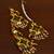 Festive multicolor gold tone earrings and tikka set