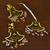 Festive lotus beaded earrings and maang tikka