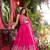 Rani Pink Colour Pure Vichitra Embroidered Lehenga Choli Set with Dupatta & Attached Sleeves