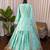 Aqua Blue Colour Ready to Wear Japan Satin Lehenga Set with Sequins Work Dupatta