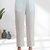 Women's linen sky blue embroidered short kurta with pant