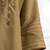 Women's linen light brown embroidered only top