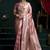 Rose pink banarasi silk saree with zari weaving saree