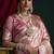 Rose pink banarasi silk saree with zari weaving saree