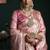 Rose pink banarasi silk saree with zari weaving saree