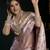 Lavender banarasi silk saree with zari weaving saree