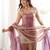 Frendy silk embroidery sequins work pink readymade salwar suit