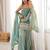 Frendy silk embroidery sequins work green readymade salwar suit
