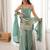Frendy silk embroidery sequins work green readymade salwar suit