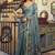 Cadet blue kolkata cotton saree with litchi work & fancy tassels