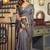 Gray kolkata cotton saree with litchi work & fancy tassels