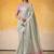 Off-white tissue silk with beautiful tussle on pallu casual wear saree