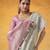Off-white tissue silk with beautiful tussle on pallu casual wear saree