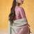 Off-white tissue silk with beautiful tussle on pallu casual wear saree