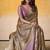 Chiku tissue silk with beautiful tussle on pallu casual wear saree
