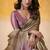 Chiku tissue silk with beautiful tussle on pallu casual wear saree