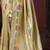 Cream silk blend embroidered silk blend Saree with blouse 