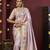 Lavender silk blend embroidered silk blend Saree with blouse 
