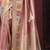 Peach silk blend embroidered silk blend Saree with blouse 