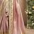 Light pink magenta silk blend embroidered wedding Saree with blouse 