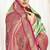 Green magenta silk blend embroidered kanchipuram silk blend Saree with blouse 