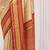 Cream red silk blend embroidered kanchipuram silk blend Saree with blouse 