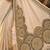 Cream grey linen printed linen saree