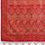Red colour silk blend saree with silver zari weaving border