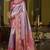 Lavender magenta silk blend embroidered traditional Saree with blouse 