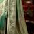 Green silk blend embroidered heavy work Saree with blouse 